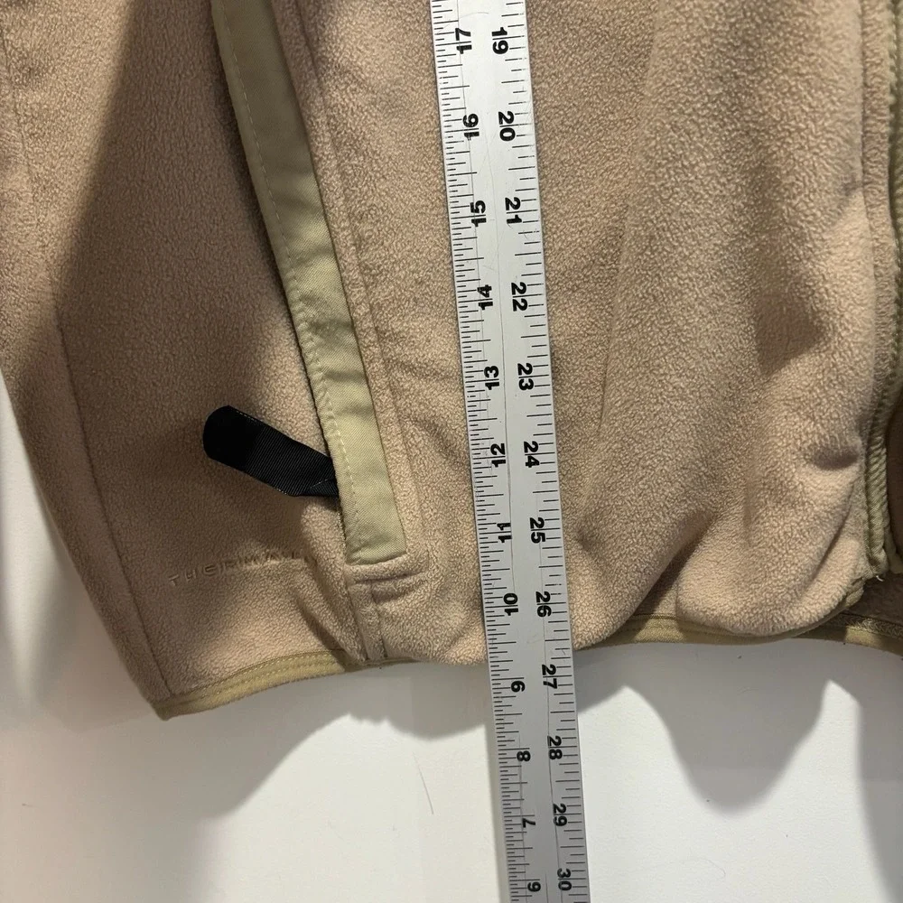 Nike ACG Vintage Thermal Layer 2 Fleece Jacket Tan Full Zip Men Large Therma-FIT